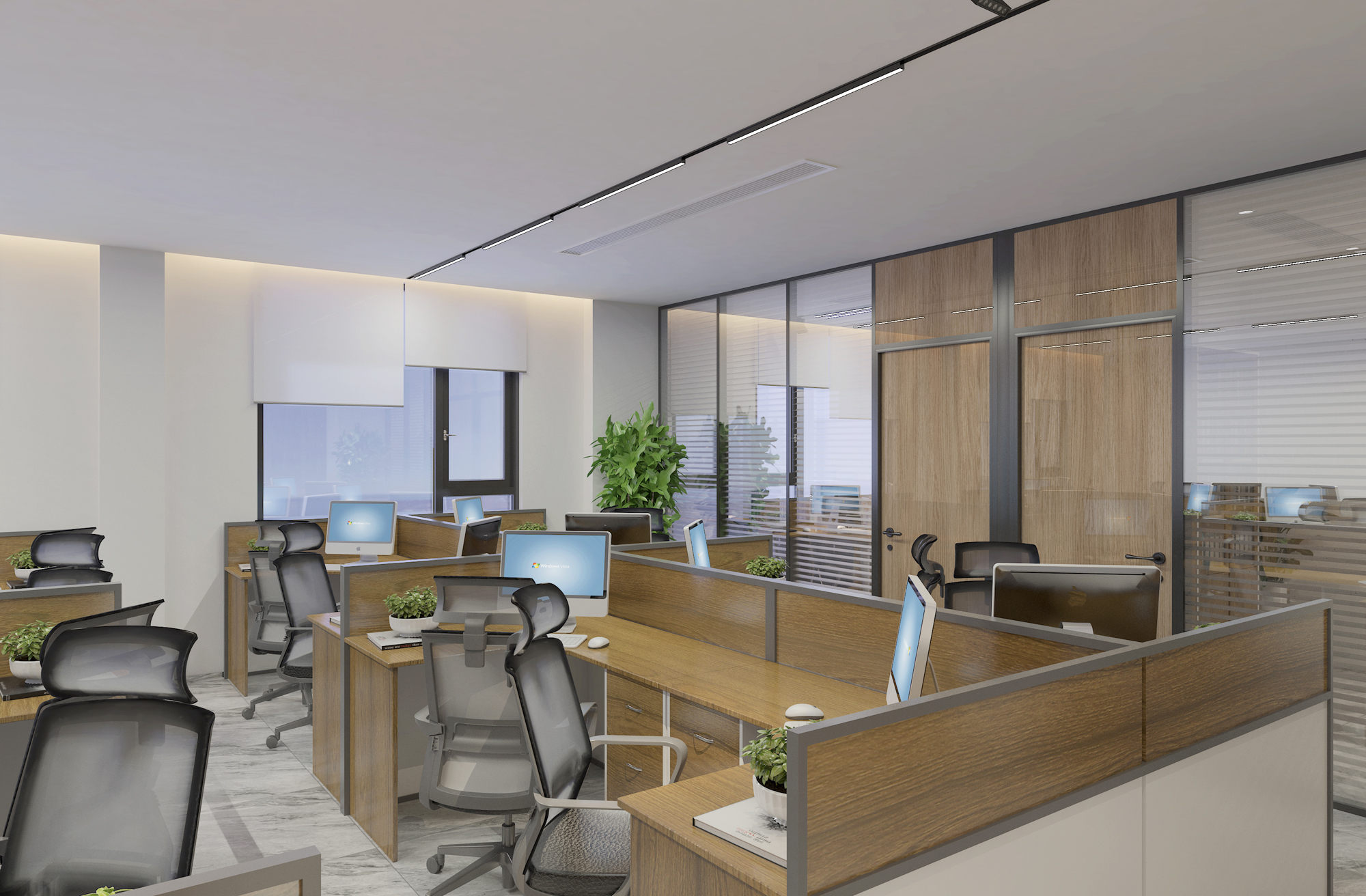 辦公室裝修藝術(shù)：風(fēng)格與工藝的完美融合(圖2)